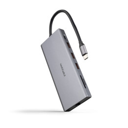 Dock USB-C vers 2xHDMI + DP + RJ45 + 2xUSB3.0 + usb2.0 + MicroSD+ USB-C  PD100W