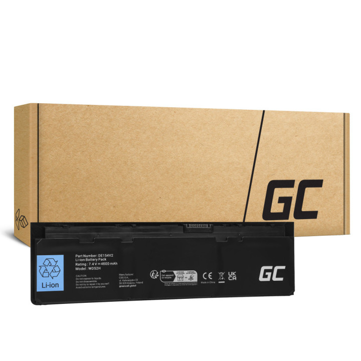 Batterie compatible Dell WD52H 7.6v 4600mAh  DE154V2 GREENCELL