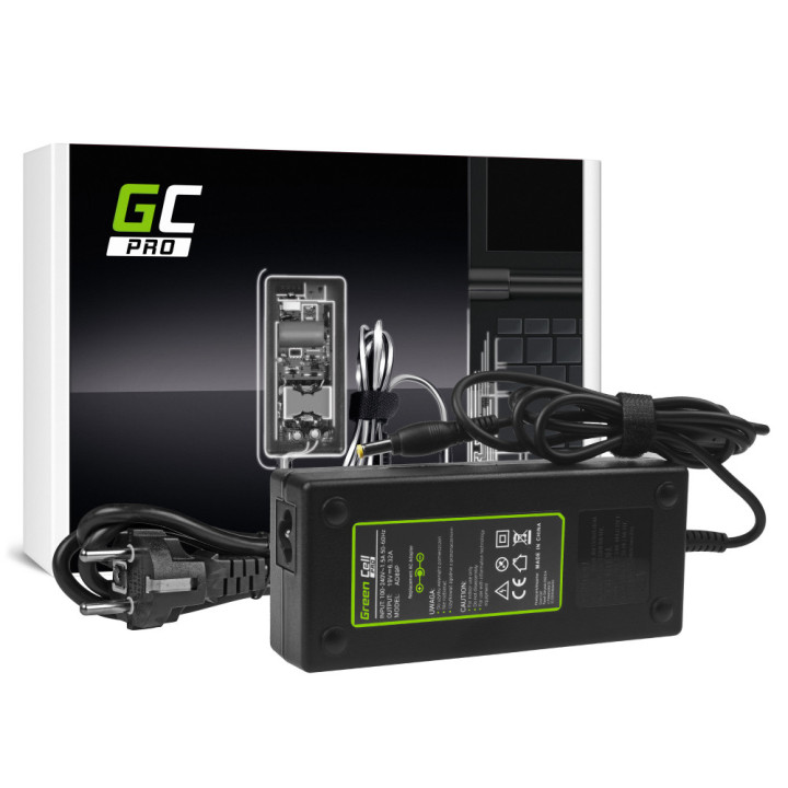 Chargeur compatible ACER AD89P 120w 19v 6.32A GREEN CELL embout jaune