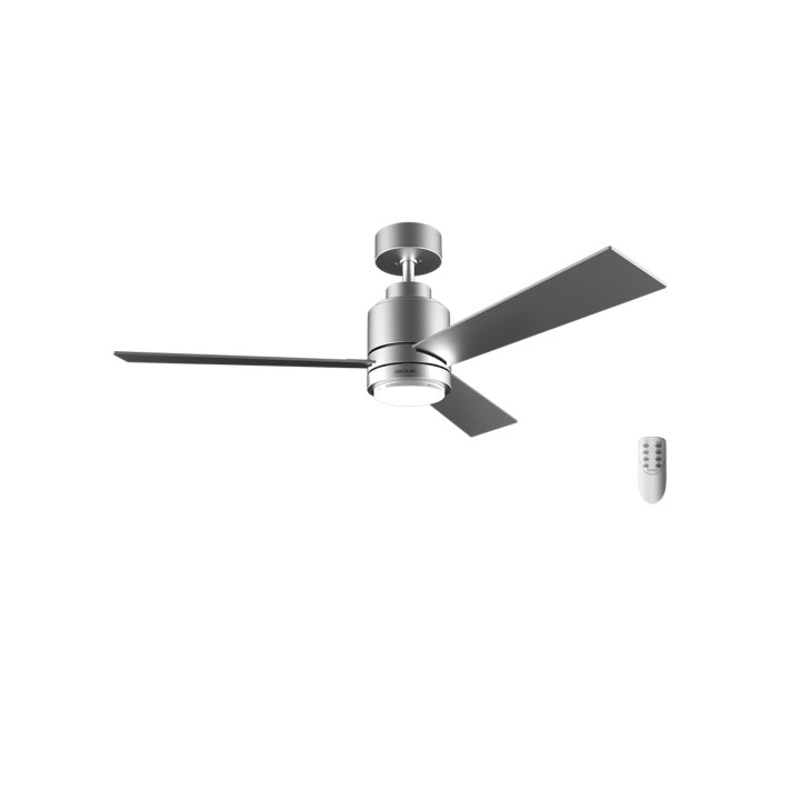 Ventilateur plafond CECOTEC ENERGYSILENCE Aero 4850 Acier Rever+ lumiere + telec