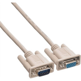 Cable ecran M/F DB15 VGA Blindé 1m80