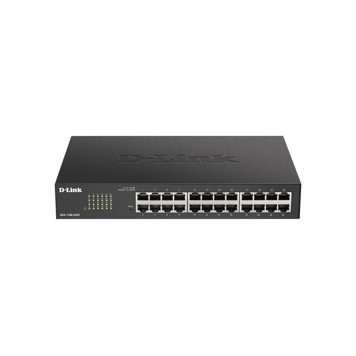Switch 24 ports 1000 D-LINK DGS-1100-26V2 +2sfp + POE 370W rack administrable