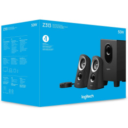 Haut parleur 2.1 LOGITECH Z313 2 sat + 1 caisson + telecommande