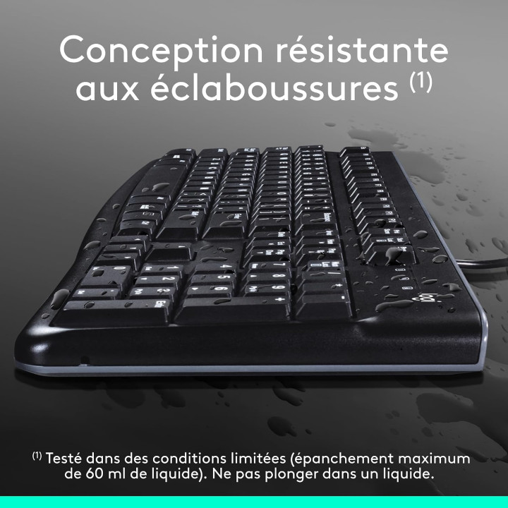 Clavier USB NOIR LOGITECH K120 920-002515