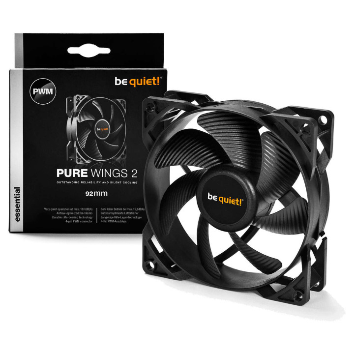 Ventilateur pour boitier 9.2cm BE QUIET Pure Wings 2 PWM  BL038