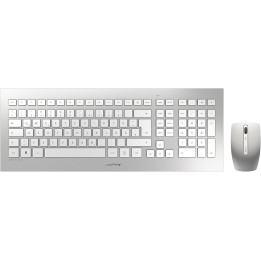 Clavier/souris sans fils CHERRY DW 8000 BLANC ARGENT AZERTY FR