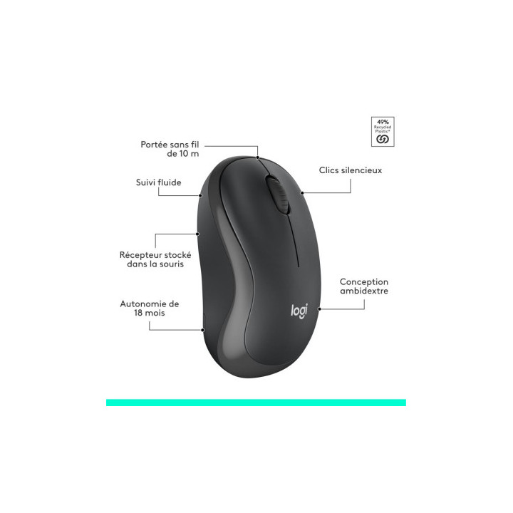 Clavier/souris sans fils Logitech cordless desktop MK295 usb  SILENT  NOIR