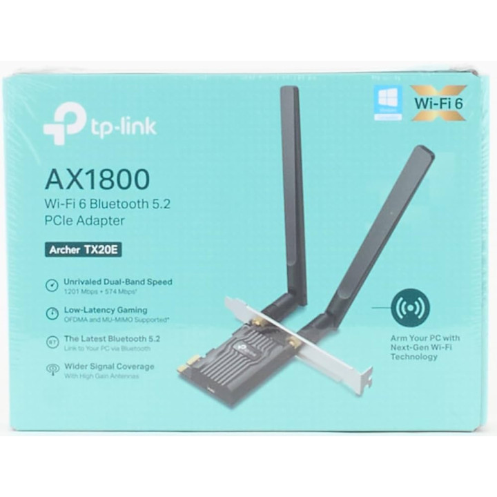 Carte pci-express Wifi 6  Bluetooth 5.2  TPLINK Archer TX20E
