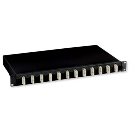 Tiroir optique 19 - 12 connecteurs SC duplex multimode noir