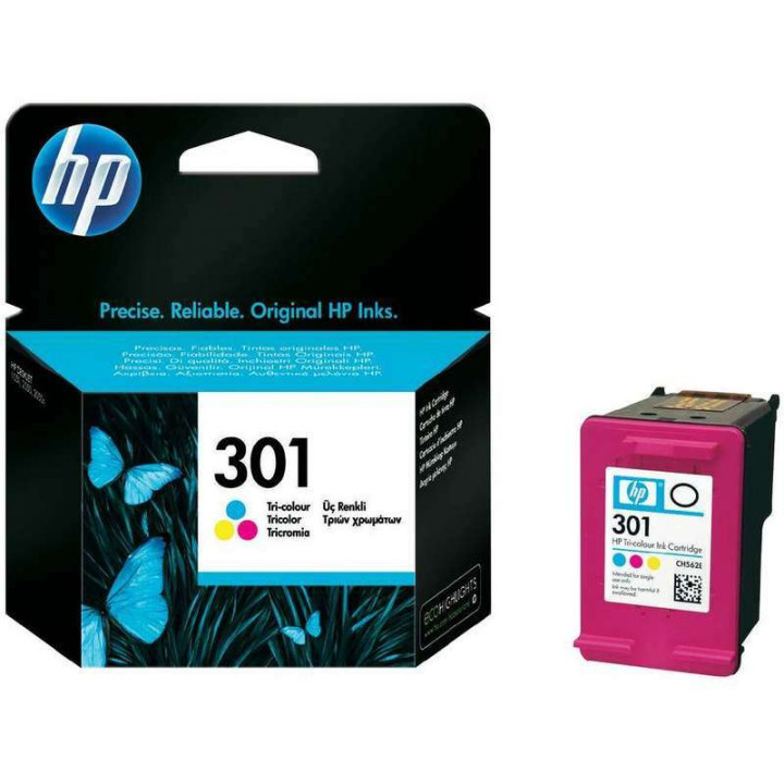 Cartouche ORIGINALE HP 301 couleurs  CH562EE
