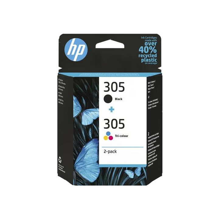 Pack cartouche 305  noire et couleurs  6ZD17AE