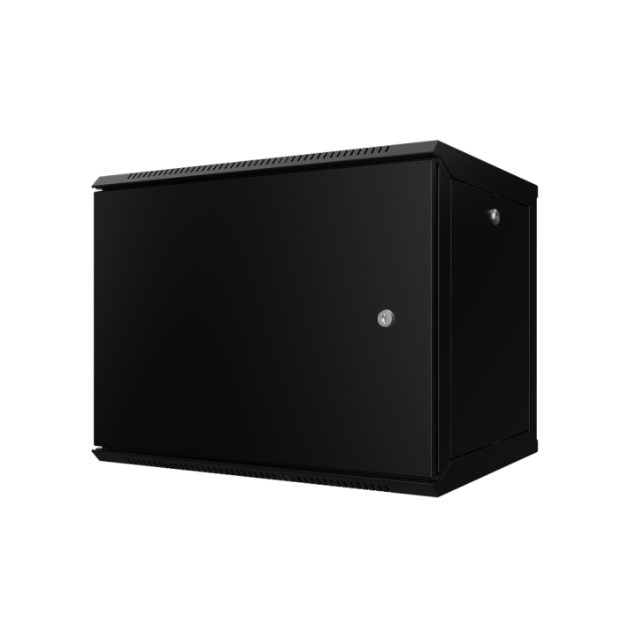 Coffret 19 9U 450mm avec porte pleine noir