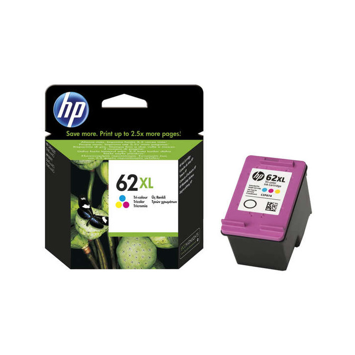 Cartouche ORIGINALE HP 62 XL Couleurs  C2P07AE