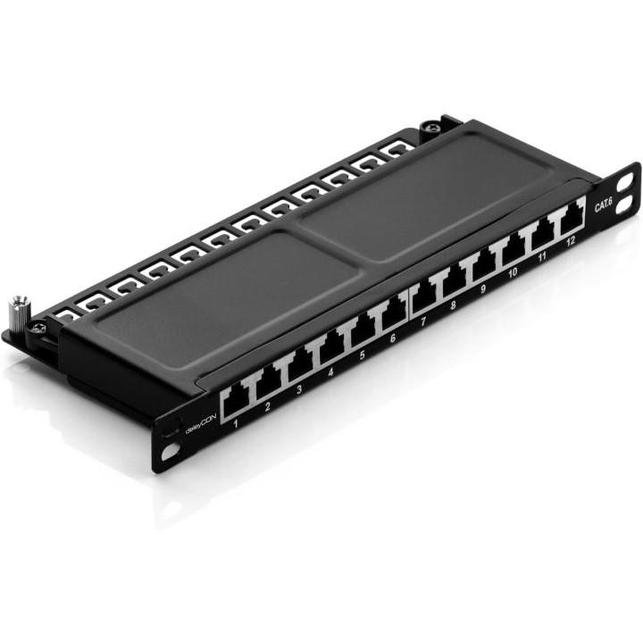 Panneau de brassage 12 ports cat6 -10'-