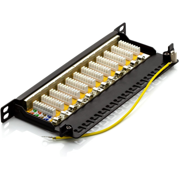 Panneau de brassage 12 ports cat6 -10'-