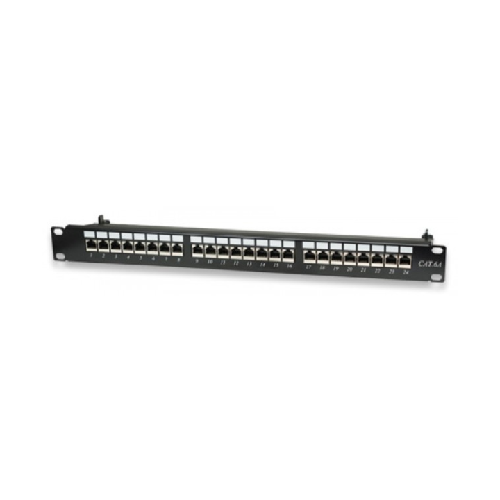 Panneau de brassage 24 ports 6A avec prises FTP 19 1U