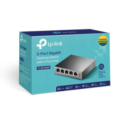 Switch 5 ports 10/100/1000 TPLINK TL-SG1005P acier  MAX10gbit/S QoS IGMP  POE