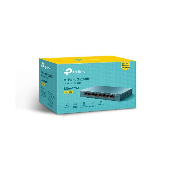 Switch 8 ports 10/100/1000 TPLINK  LS108G metal
