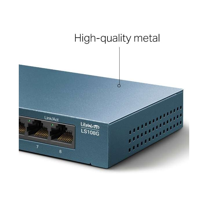 Switch 8 ports 10/100/1000 TPLINK  LS108G metal