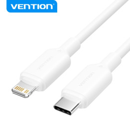 Cable USB-C vers lightning IPHONE 27W 3A BLANC 1m