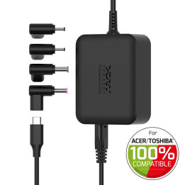 Chargeur universel pour ACER TOSHIBA TERRA  100W PORT CONNECT 5 emb 904100ACTOEU