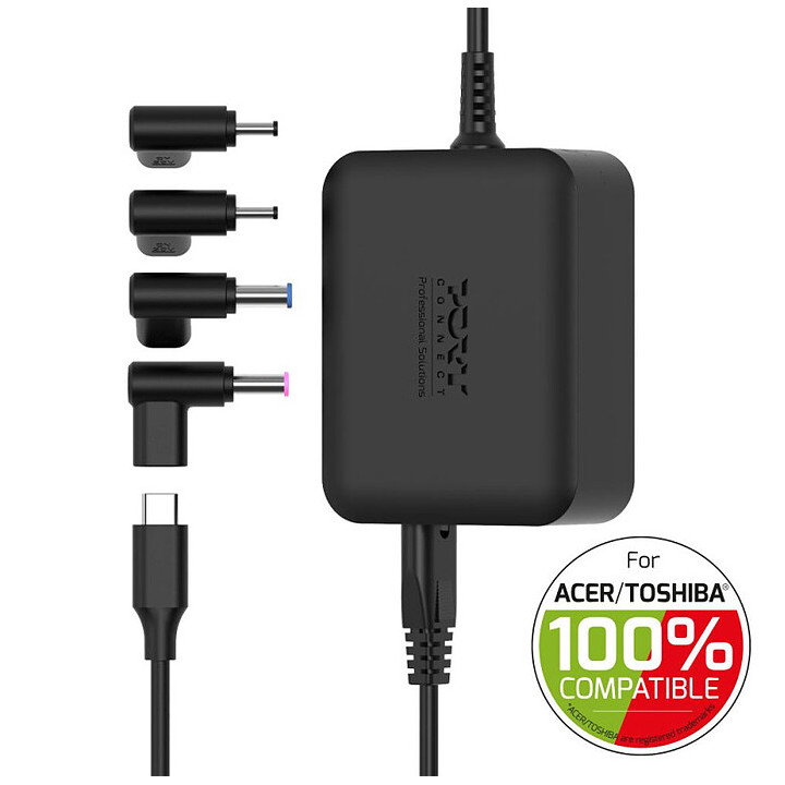 Chargeur universel pour ACER TOSHIBA TERRA  100W PORT CONNECT 5 emb 904100ACTOEU