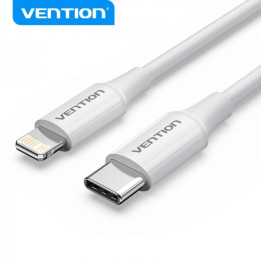 Cable USB-C vers lightning IPHONE 20W 3A BLANC 1m