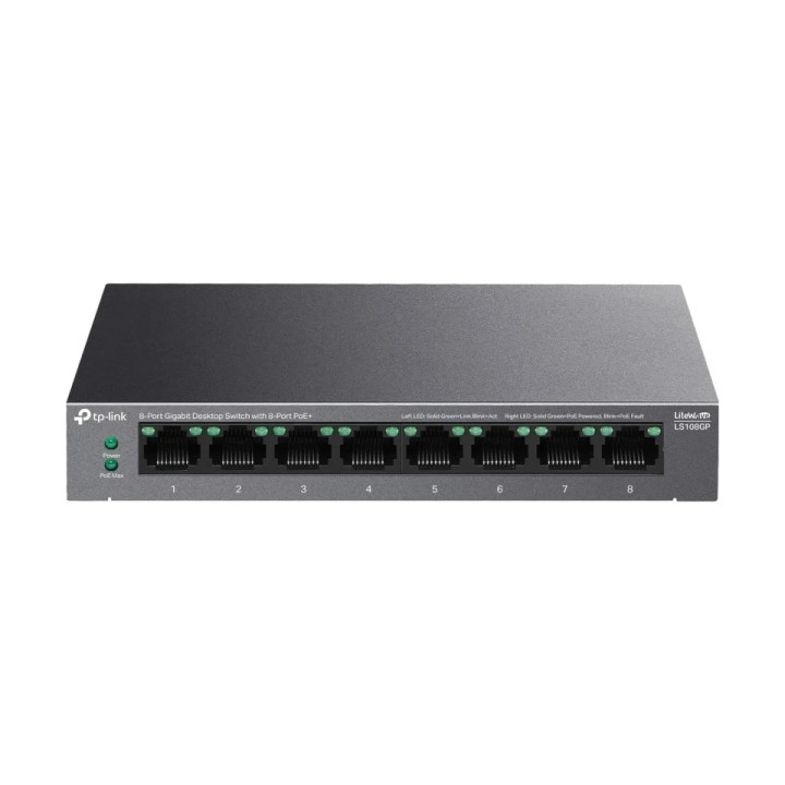 Switch 8 ports 10/100/1000 TPLINK TL-LS108GP poe 65w