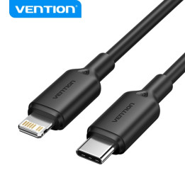 Cable USB-C vers lightning IPHONE 27W 3A NOIR 1m