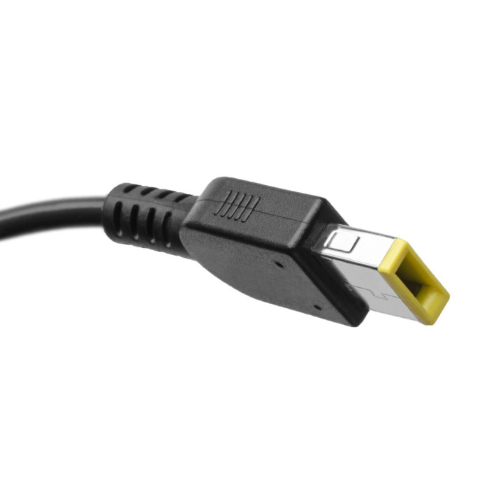 Chargeur compatible LENOVO AD38AP 20v 3.25a embout rectangle jaune