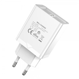 Chargeur telephone USB 5V 2.4A 12w blanc