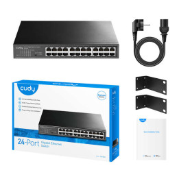 Switch 24 ports 10/100/1000  CUDY GS1024 metal rackable