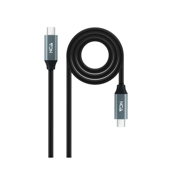 Cable USB-C vers USB-C  3.2 4K/60Hz 100w 2m noir