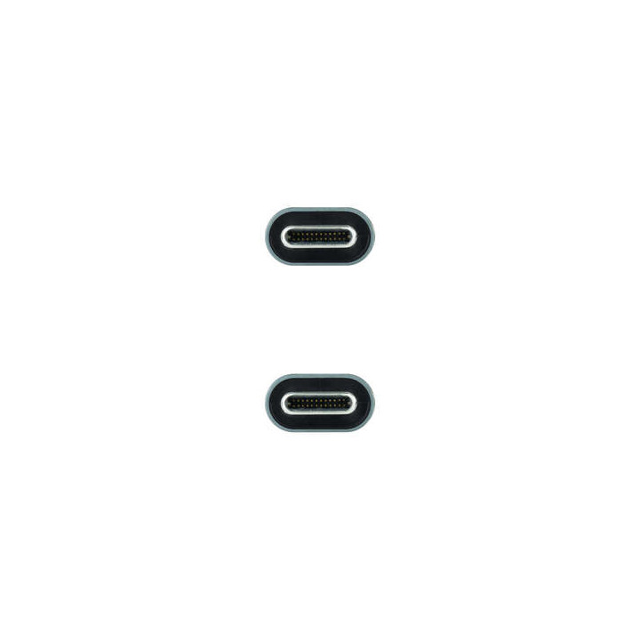 Cable USB-C vers USB-C  3.2 4K/60Hz 100w 2m noir