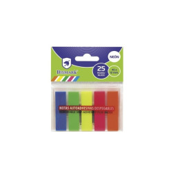 Marque page fluo 5 couleurs 125  45mm x 12mm