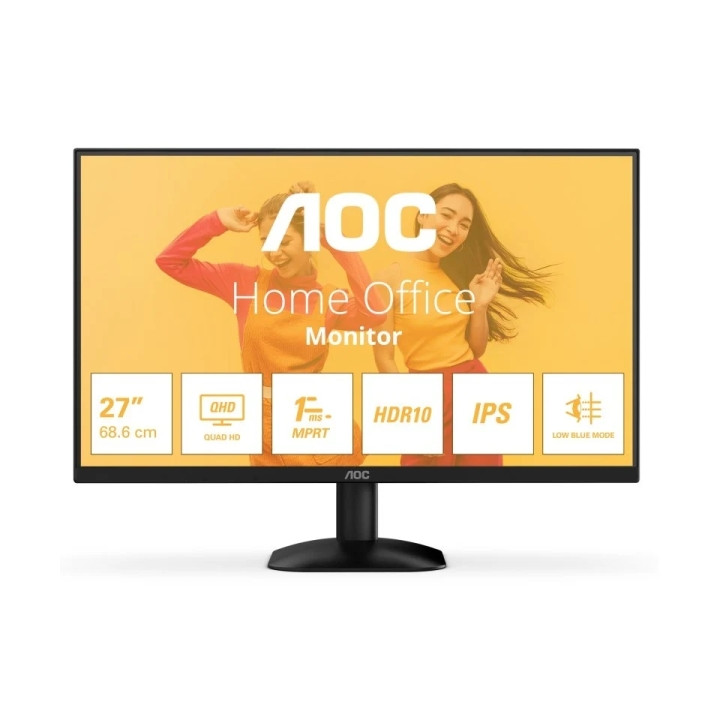 27 AOC  Q27B35E 2560 x 1440 QHD 1ms 75Hz VESA hdmi dp