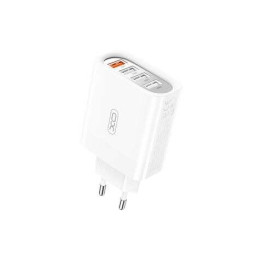 Chargeur telephone USB 4 ports 18w max 5V 3A blanc