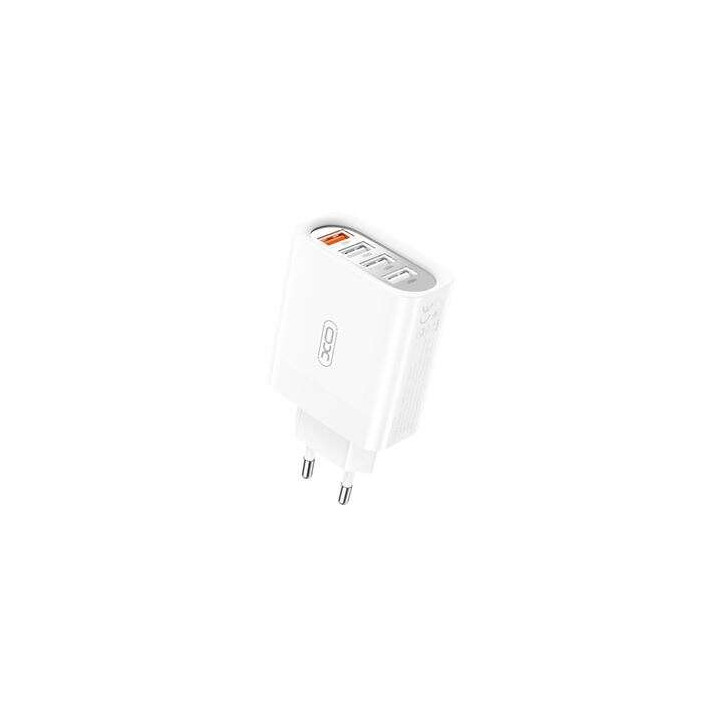 Chargeur telephone USB 4 ports 18w max 5V 3A blanc