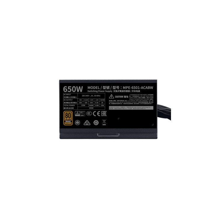 Alimentation 650w COOLER MASTER MWE 650 80+Bronze