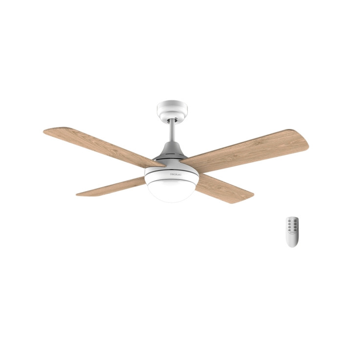 Ventilateur plafond CECOTEC ENERGYSILENCE Aero 4250 Reversible + lumiere + telec