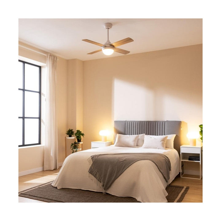 Ventilateur plafond CECOTEC ENERGYSILENCE Aero 4250 Reversible + lumiere + telec