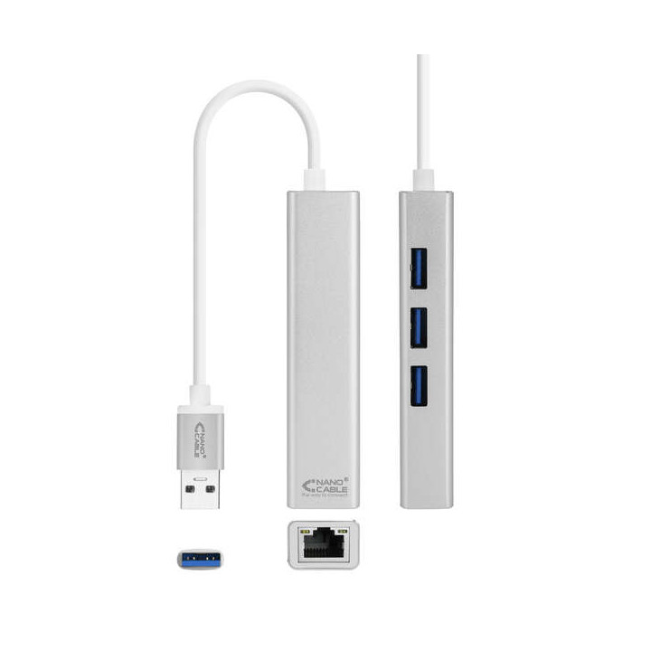 USB3.0 vers RJ45 lan + 3 USB3.0 3GO