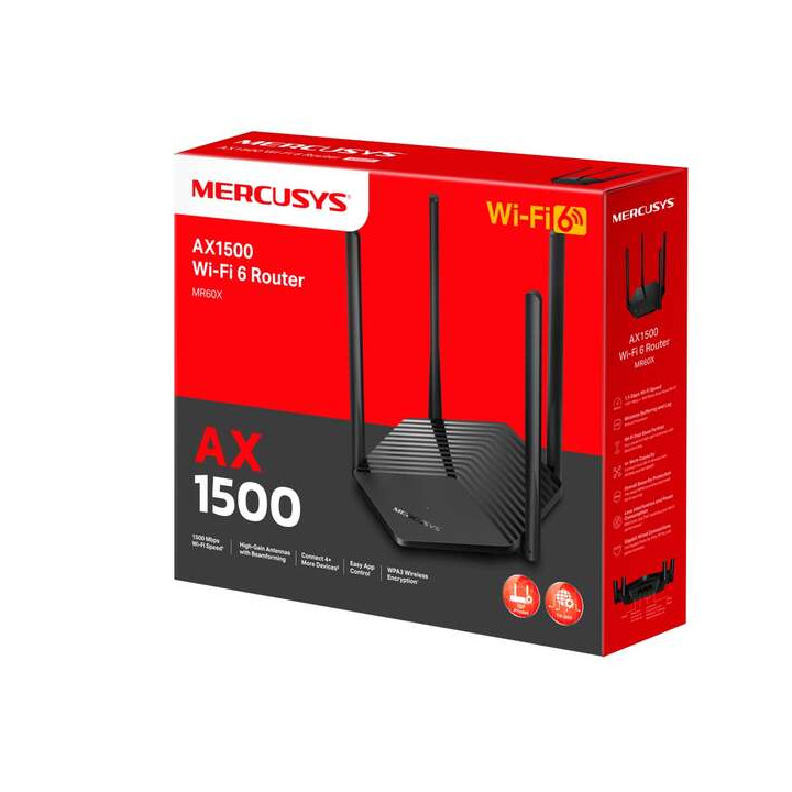 Point d acces MERCUSYS MR60X 2.4ghz 5ghz wifi6 3 ports10/100/1000