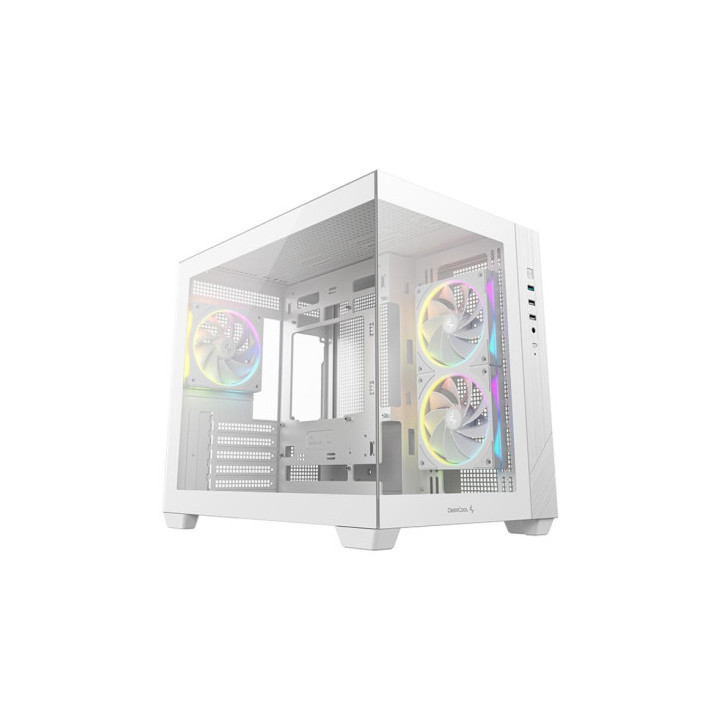 Boitier DEEPCOOL  CG330 3F BLANC 3 vent rgb mATX