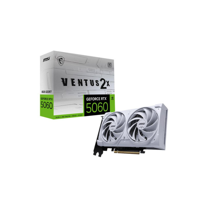 Carte graphique  RTX 5060 8go MSI VENTUS 2X BLANCHE OC