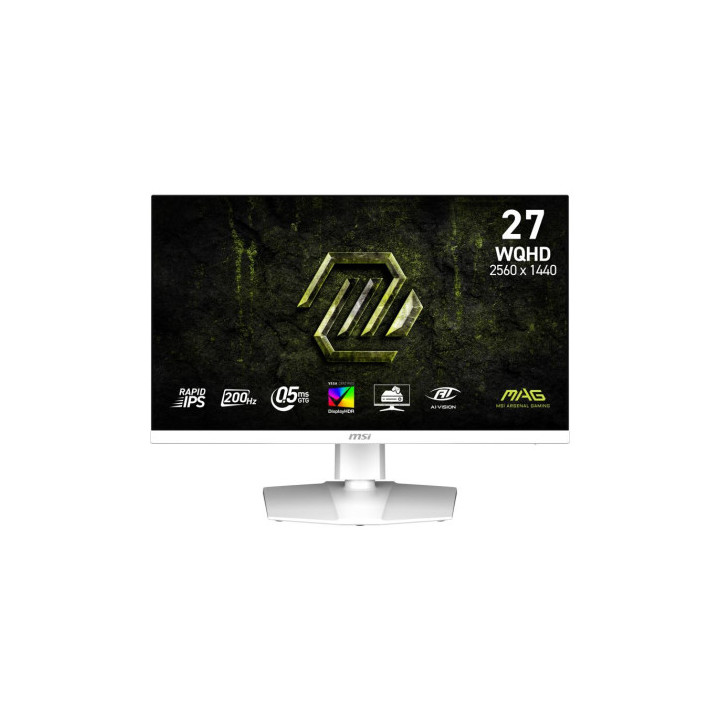 27 MSI MAG 274QRFW 2560x1440 0.5ms 200hz pivot BLANC