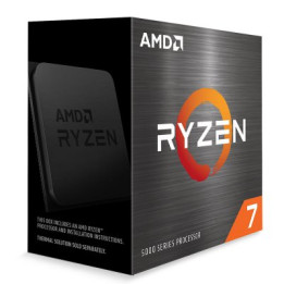 AMD RYZEN 7 5800X 3.8- 4.7ghz 8 coeurs 16 coeurs 36mo BOITE sans VR AM4