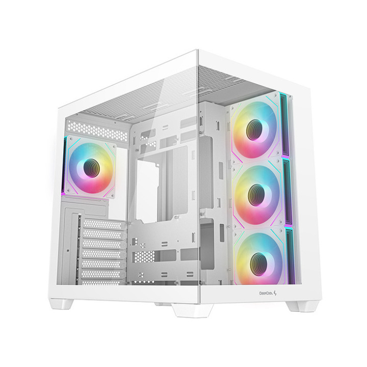 Boitier DEEPCOOL  CG530 4F BLANC 4 vent rgb ATX