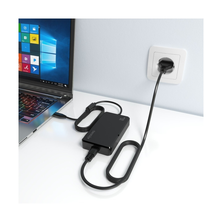 Chargeur universel USB-C 100w 5-19v PD3.0 AISENS cable 1.80m