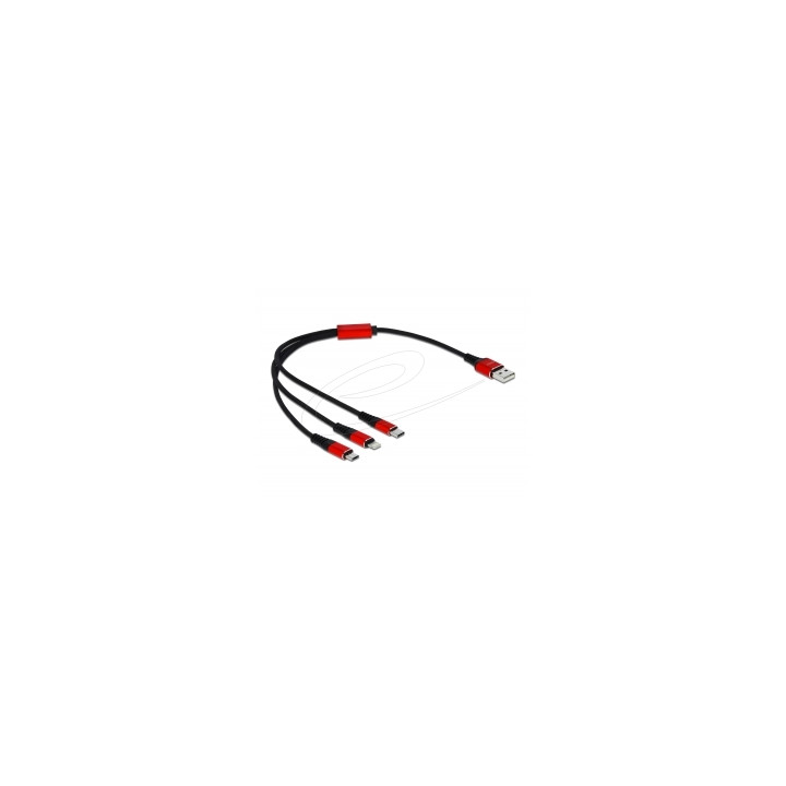 Câble USB-C vers 3 x USB-C 3 A Delock 86712 | PC SARL